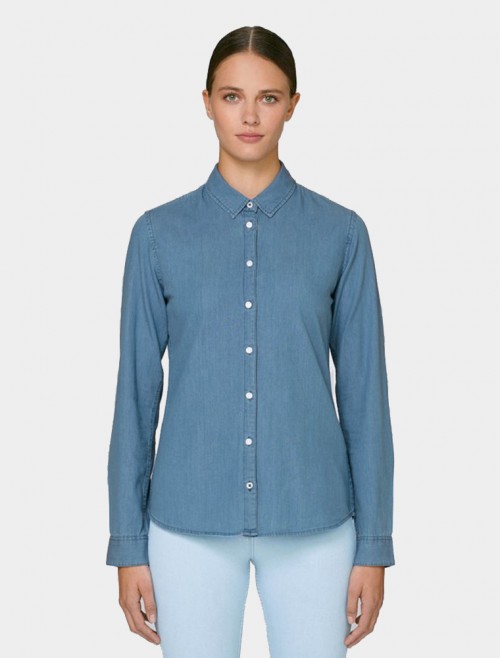 Camisa Denim Light Mujer 