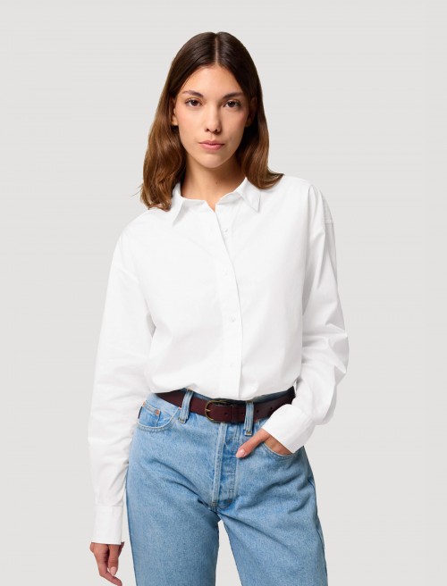 Camisa Popelín Mujer Blanca
