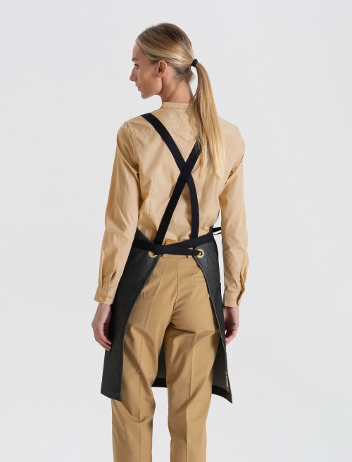 Delantal Garbo Denim Negro