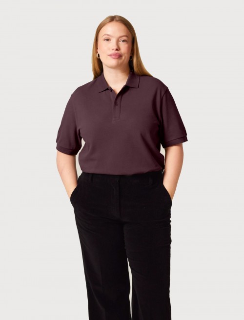 Polo MC Red Brown Unisex 