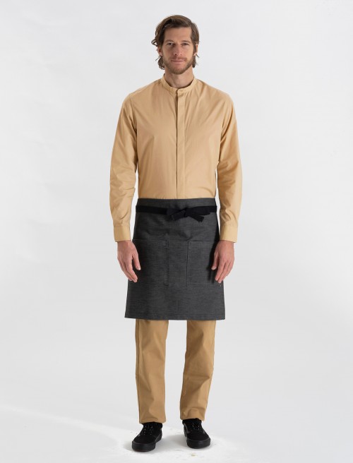 Delantal Midi Denim Negro