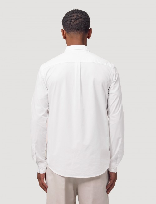 Camisa Popelín Hombre Blanca