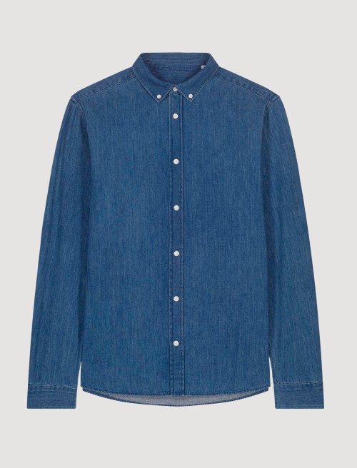 Camisa Denim Dark Hombre