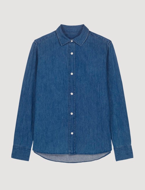 Camisa Denim Dark Mujer