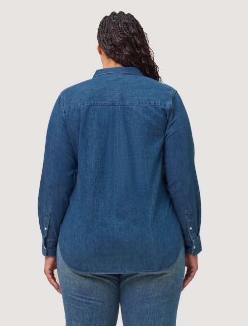 Camisa Denim Dark Mujer