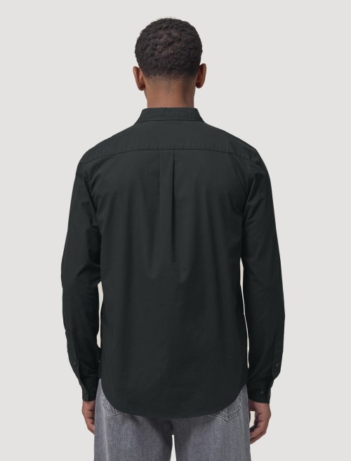 Camisa Popelín Hombre Black