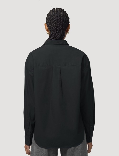 Camisa Popelín Mujer Black