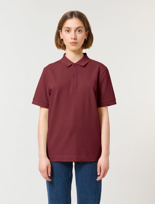 Polo MC Burgundy Unisex