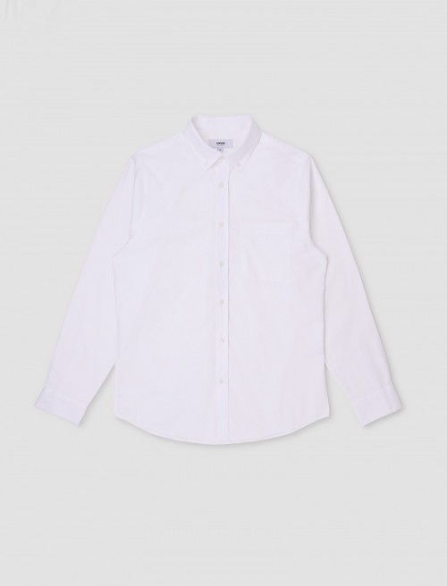 Camisa Oxford Hombre - Blanco
