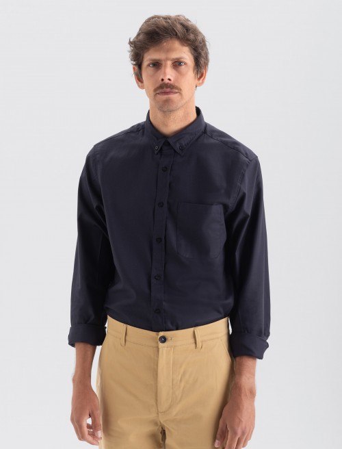 Camisa Oxford Hombre - Navy