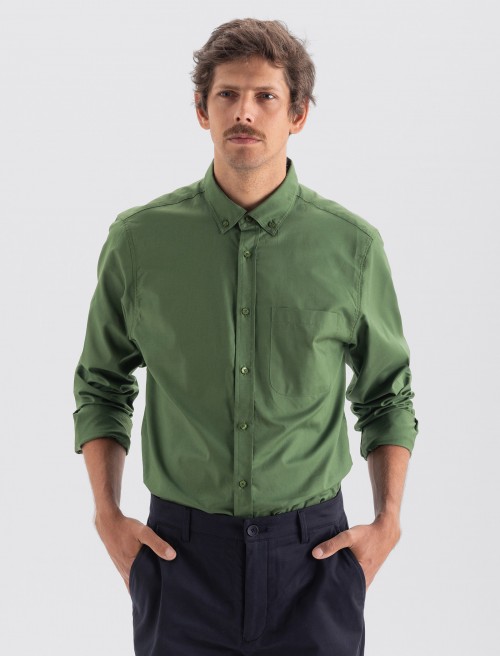 Camisa Oxford Hombre - Forest