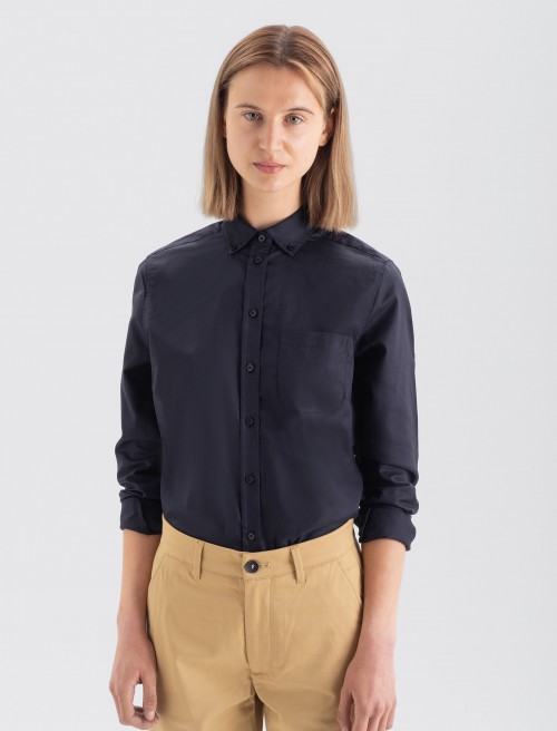 Camisa Oxford Mujer - Navy