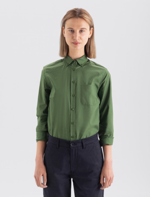 Camisa Oxford Mujer - Forest