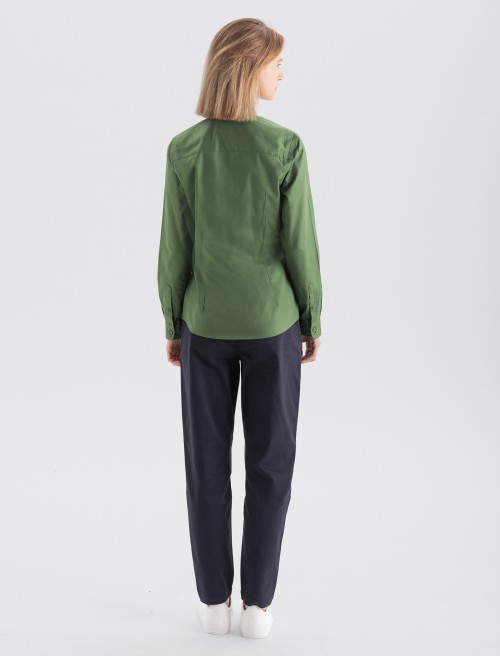 Camisa Oxford Mujer - Forest