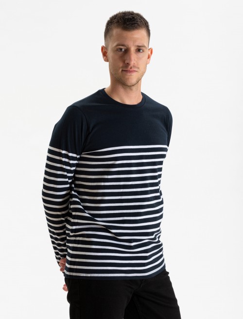 Camiseta Bretón Azul Hombre