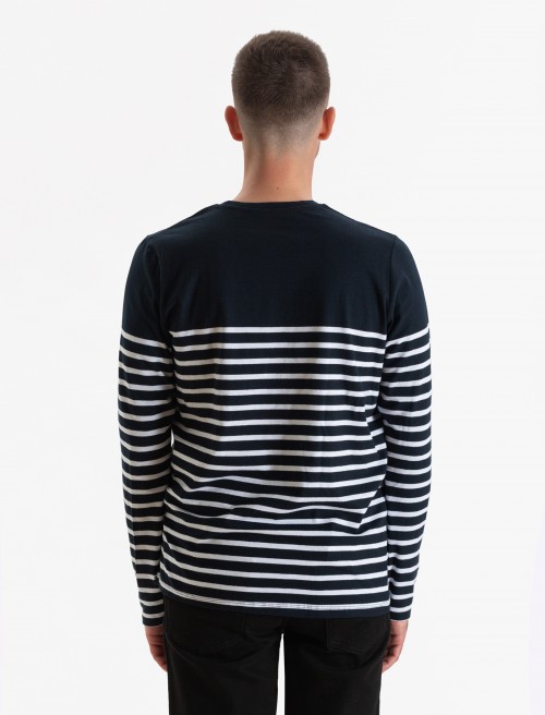 Camiseta Bretón Azul Hombre