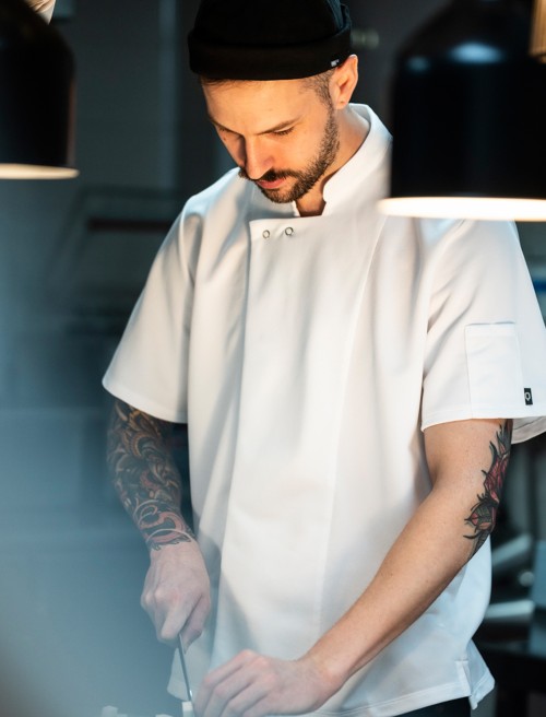 Chaquetilla Cargo Hombre Blanca