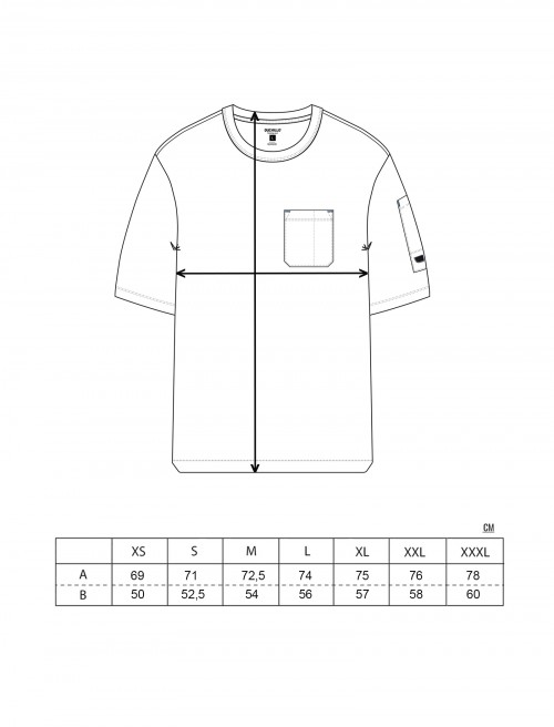 Sizing Chef Tee Black