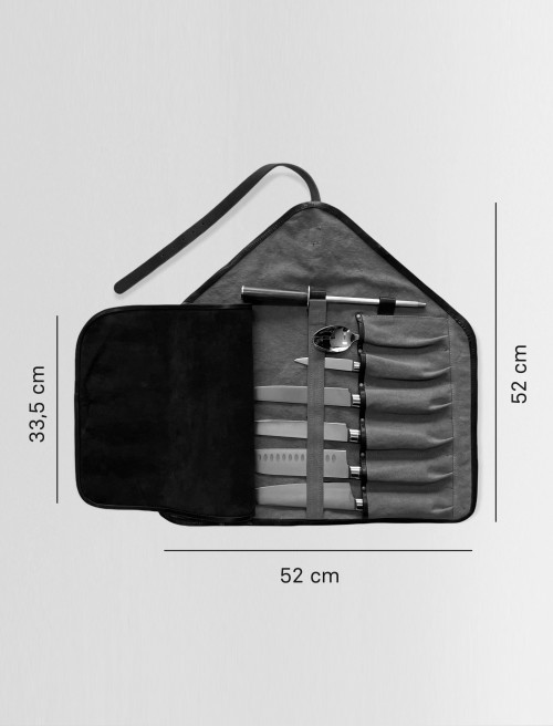 Sizing Bolsa Roller Cuchillos Marrón