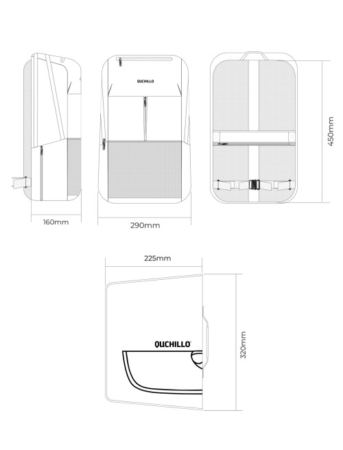 Sizing Mochila Chef 25L - Gris