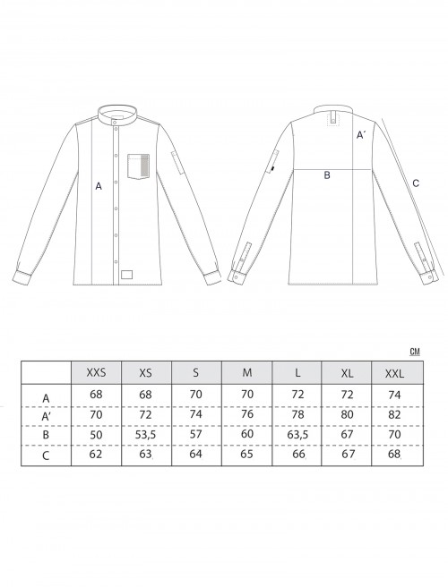 Sizing Camisa Koe Azul