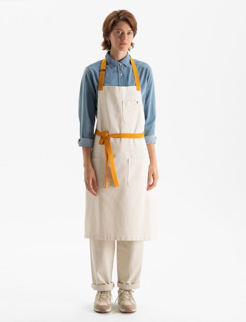 Delantal Loom Long Mustard