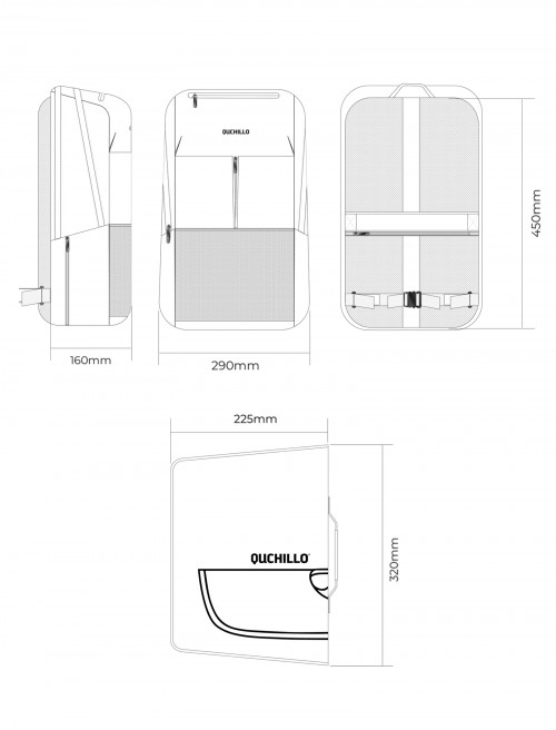 Sizing Mochila Chef 25L - Gris