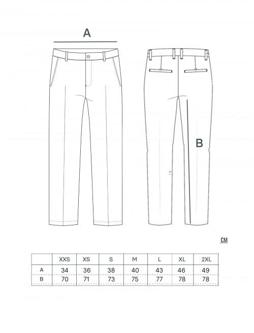 Sizing Pantalón Chino Mujer Navy