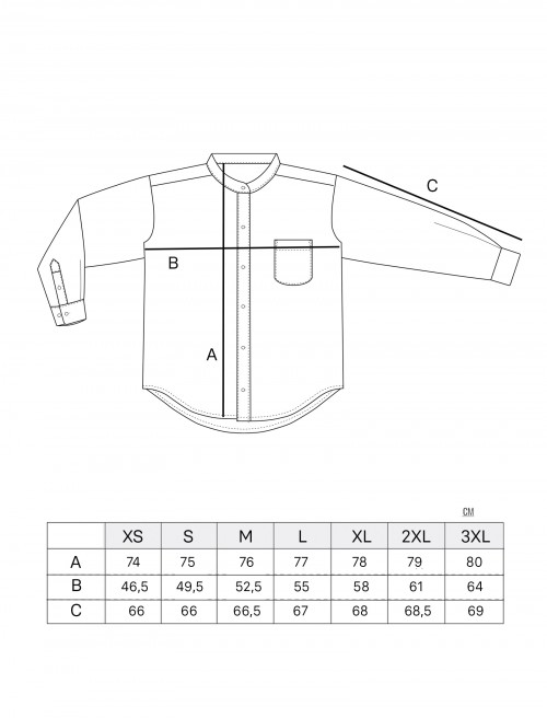 Sizing Camisa Mao Hombre - Sand