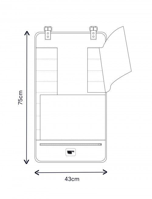 Sizing Bolsa Cuchillos Piel