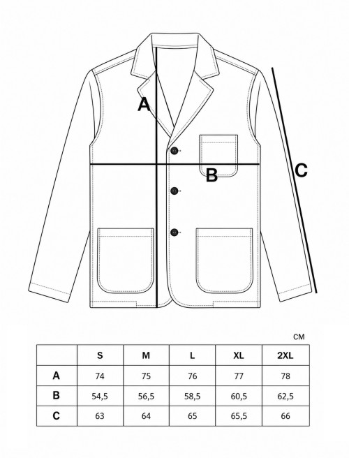 Sizing Blazer Track Stone