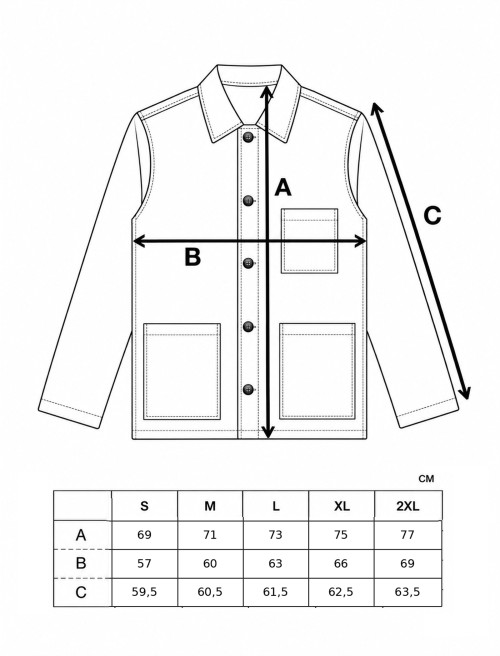 Sizing Chaqueta Worker Track Brown
