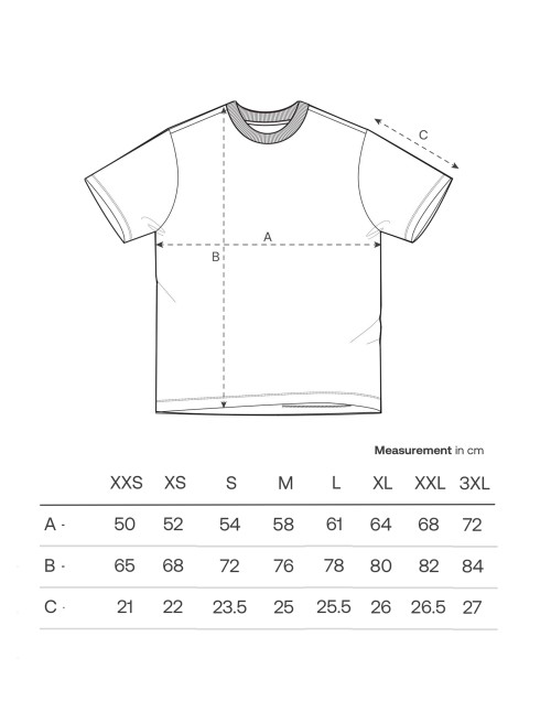 Sizing T-shirt Vintage Misty Grey