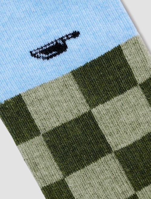 Check Socken - Green