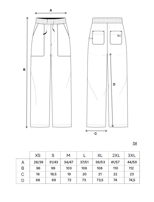 Sizing Pantalón Regular Chef Striped
