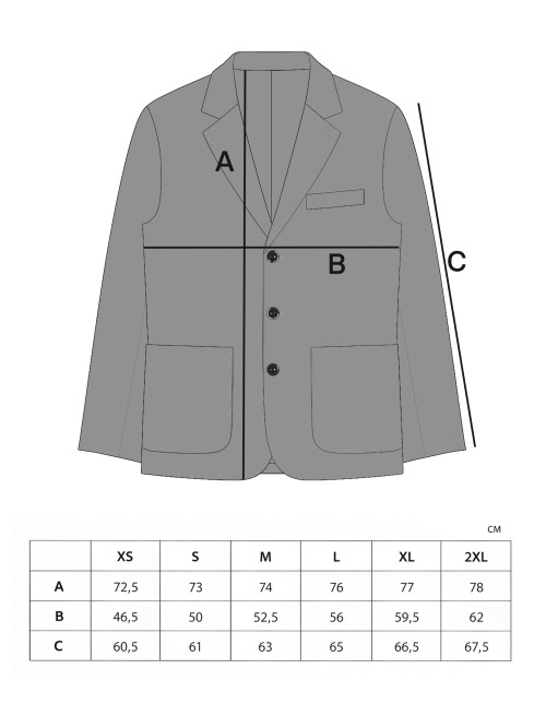 Sizing Blazer Unity Sand