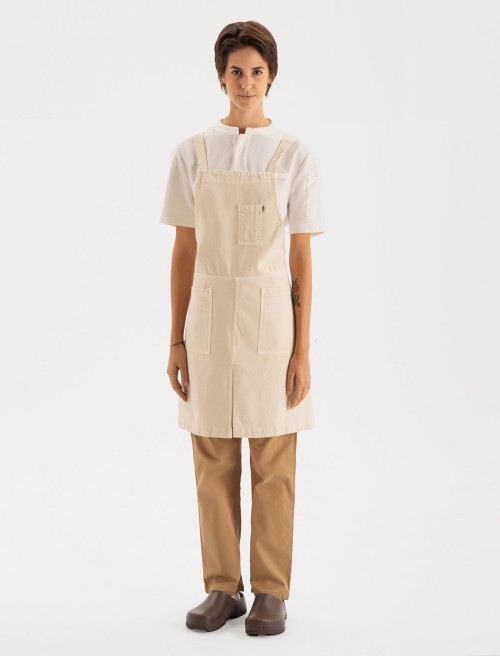 Avental Tone Long Ecru