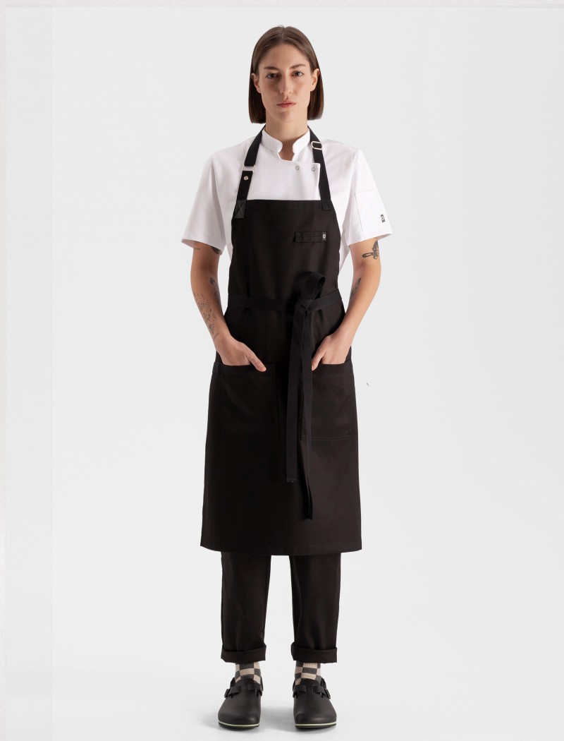 6NEGRO Delantal Clipper Negro