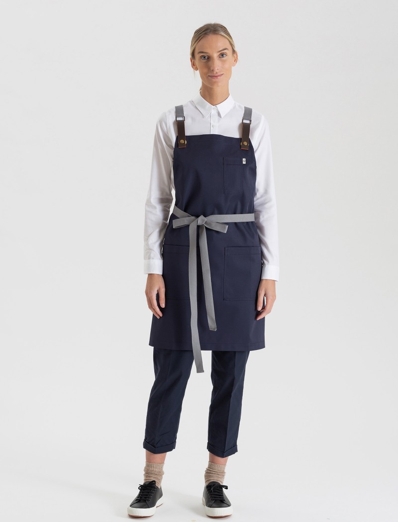 Delantal azul ultrarresistente Delantal azul ultrarresistente