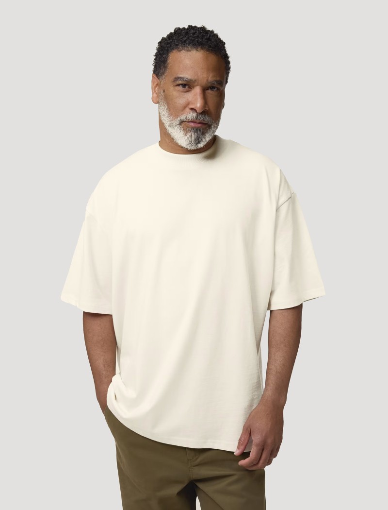 Camiseta Oversized natural raw unisex Camiseta Oversized natural raw unisex en algodón orgánico