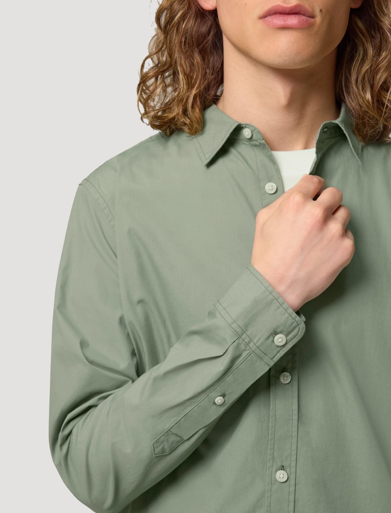 2 Camisa Popelín Hombre Soft Khaki
