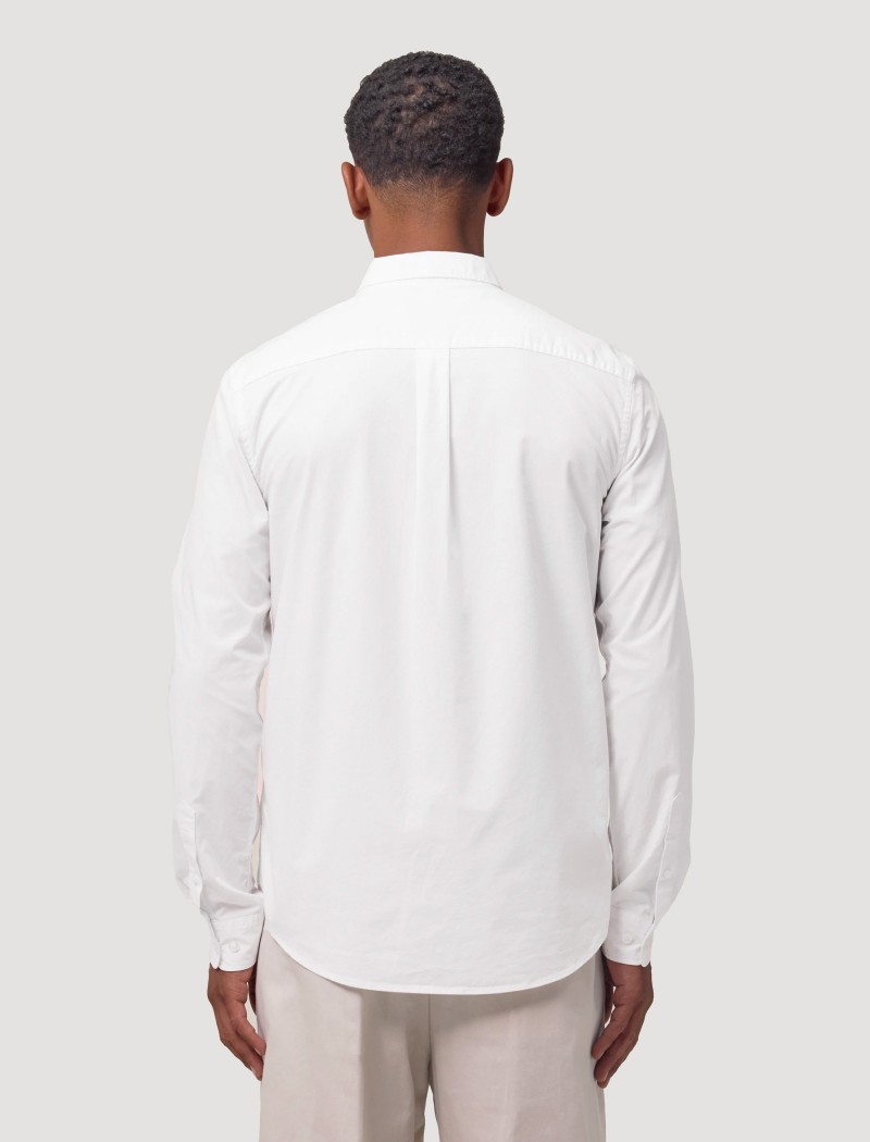 2 Camisa Popelín Hombre Blanca