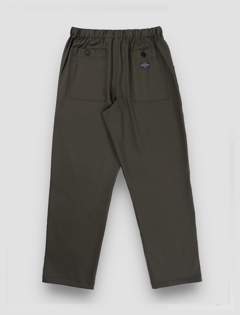 Pantalón de cocinero verde army cómodo 2 Pantalón de cocinero verde army cómodo 2