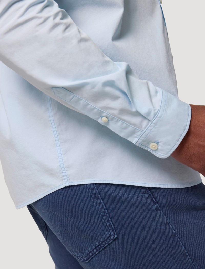 4 Camisa Popelín Hombre Blue