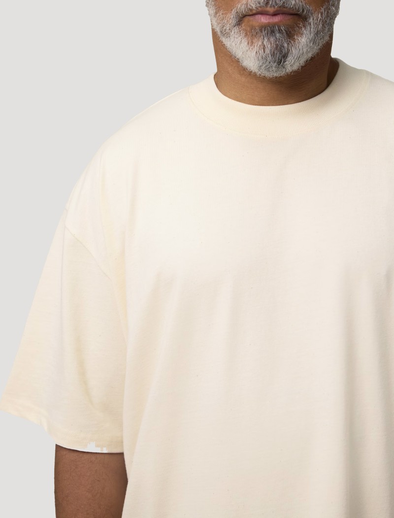 4 Camiseta Oversized Natural Raw