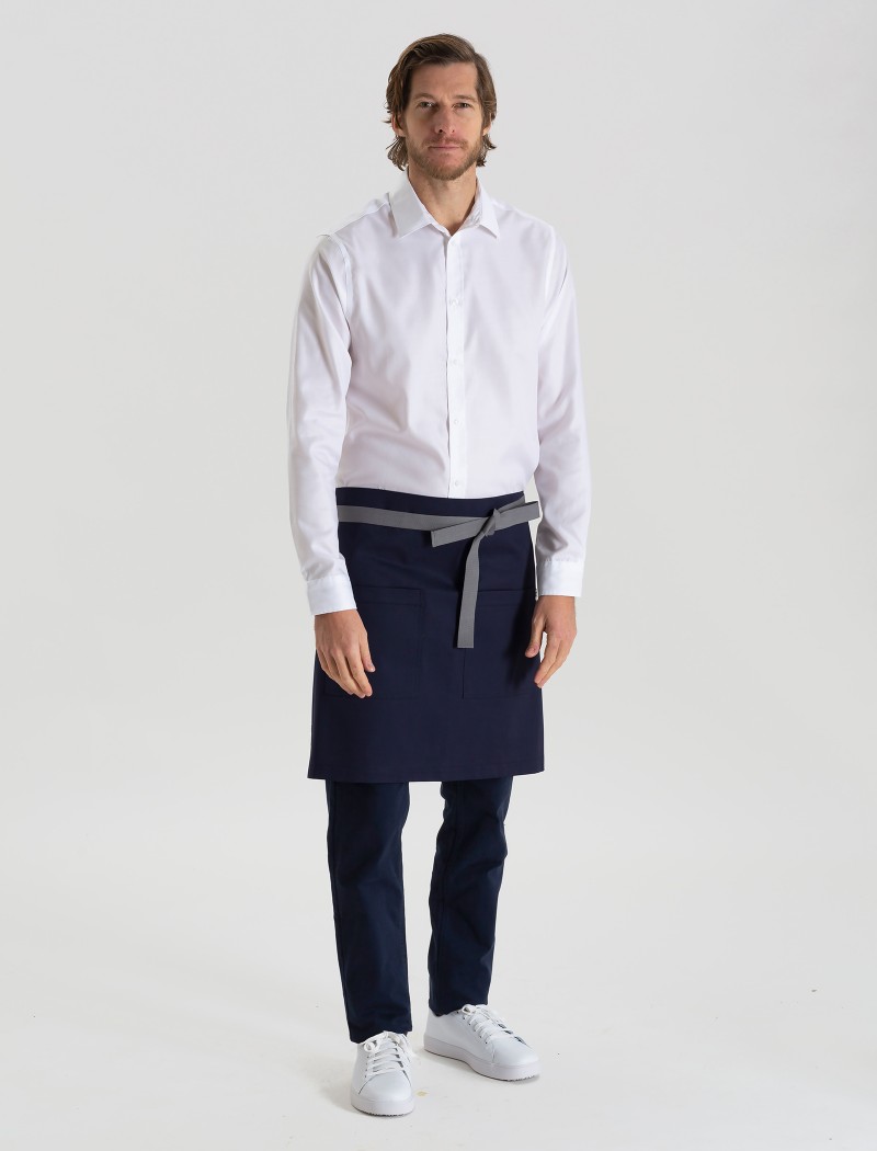 Delantal bistro azul Delantal bistro azul