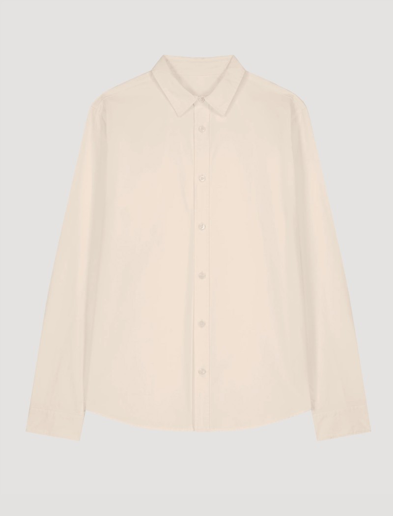 5 Camisa Popelín Mujer Cream