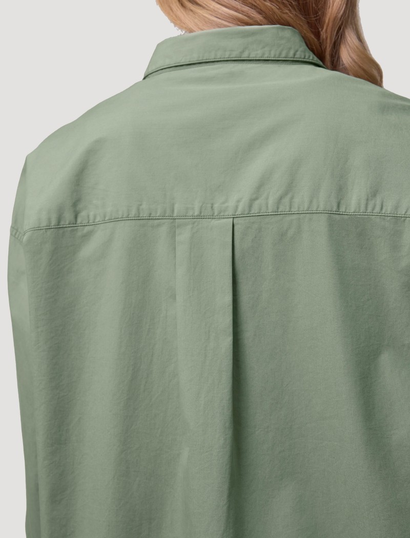 5 Camisa Popelín Mujer Soft Khaki