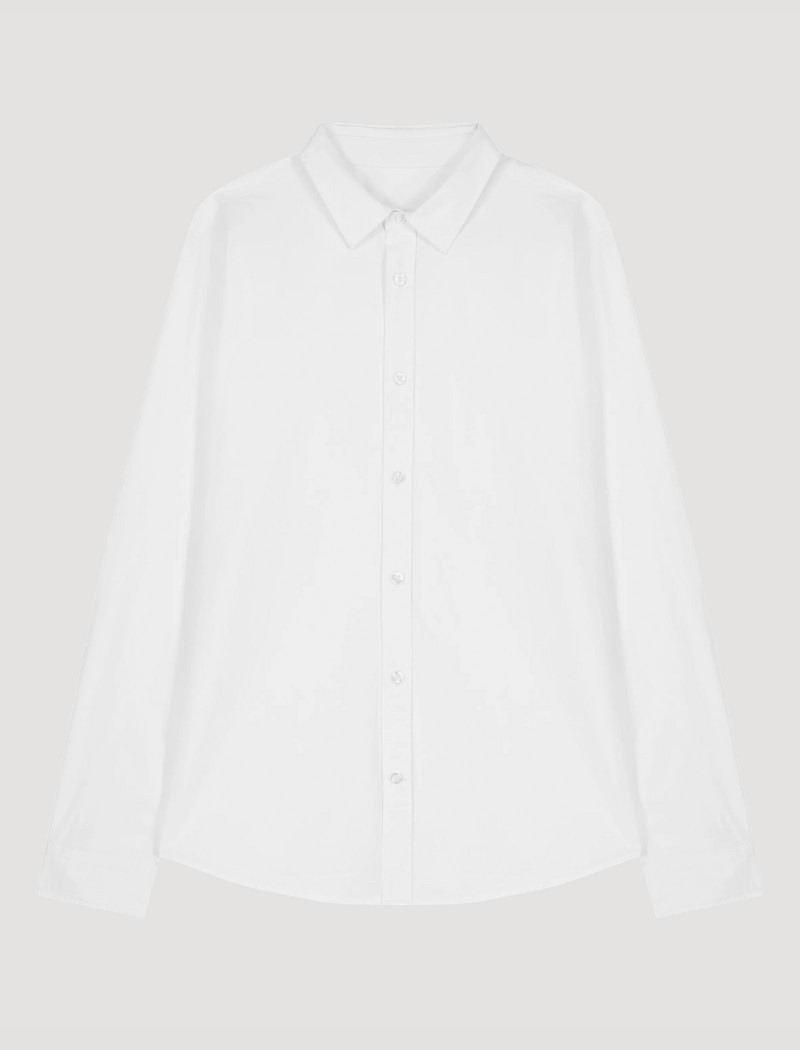 5 Camisa Popelín Mujer Blanca