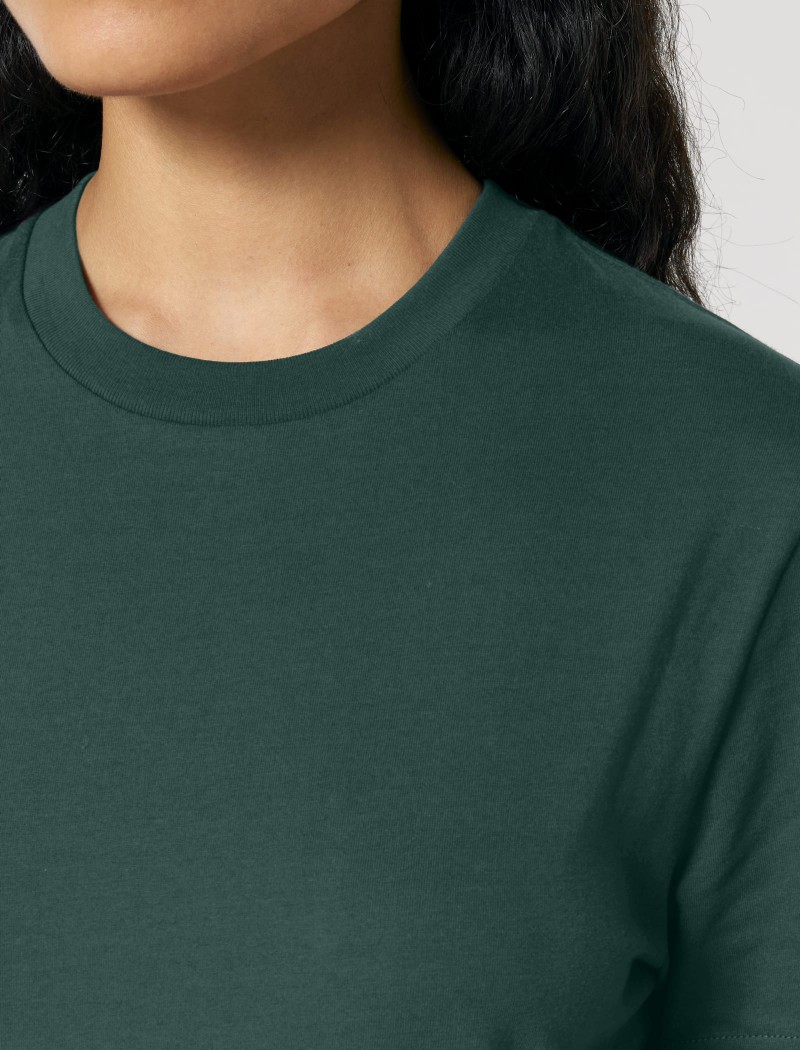Camiseta verde de mujer con logo Camiseta verde de mujer con logo